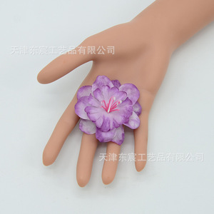 Artesanía Dongchen, Flor de Rosa de Cinco Puntas de 6 cm, Flor de Seda, Accesorios para Actuaciones en Escenario, para el Día del Niño, Baile - Product Image 2
