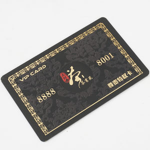 ゴールドギフトカードゴールデンギフトカードPVCプラスチック名刺 - Product Image 4