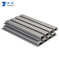 Panneaux muraux en co-extrusion, vente chaude, revêtement en co-extrusion, lambris en WPC rainuré, panneau mural extérieur rainuré