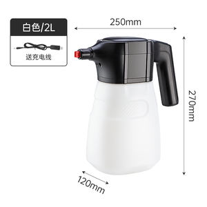 เครื่องพ่นโฟมไฟฟ้าไร้สาย, ปืนฉีดโฟมล้างรถแบบชาร์จไฟได้, เครื่องพ่นแบตเตอรี่แบบพกพาสำหรับทำความสะอาดรถยนต์และบ้าน - Product Image 4