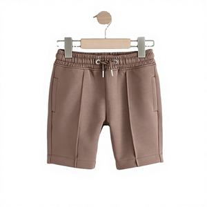 กางเกงขาสั้นผู้ชายทรงสมาร์ทแคชชวล เอวยางยืดถักทอ ผ้าฝ้าย 100% เป็นมิตรกับสิ่งแวดล้อม ความยาวระดับเข่า เนื้อผ้าหนา คุณภาพดี ขายส่ง - Product Image 1