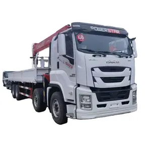 Ventas de fábrica <span class=keywords><strong>ISUZU</strong></span> FVR 8x4 Camión grúa 12 ruedas Camión grúa montada 16 toneladas 4 pluma hidráulica nuevos camiones con grúa - Product Image 1