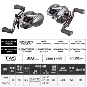 Moulinet de pêche Daiwa 25 New Steez LTD CT SV TW en alliage d'aluminium pour eau douce - Product Image 5