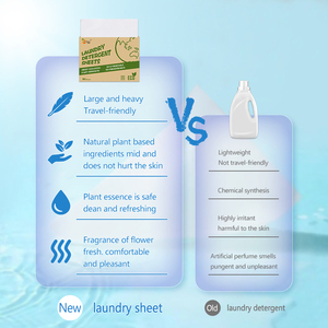 Du lịch thiết yếu giặt chất tẩy rửa tấm mới liquidless công nghệ rắn giấy xà phòng máy tính bảng thuận tiện làm sạch nguồn cung cấp - Product Image 4