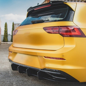 Volkswagen Golf 8 Rear Diffuser And Blade Spoiler <b>PP</b> Material Ducktail Design For 2021+ Models - Product Image 3