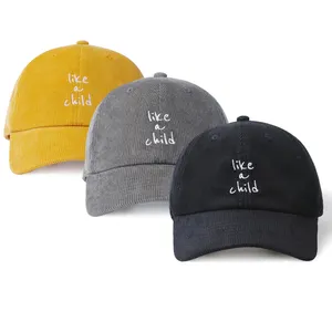 Shenzhen üreticileri moda logo özel strapback kadife beyzbol şapkası
