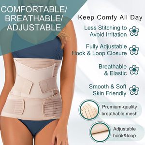 Chất Lượng Cao Sau Sinh Hỗ Trợ Eo C-Phần Vành Đai Phục Hồi Sau Sinh Giao Hàng Bụng Bụng Corset Sau Sinh Vành Đai - Product Image 3