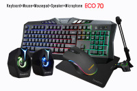 Offre Spéciale Ordinateur Accessoires de Jeu 5 dans 1 coloré Sentiment Mécanique Clavier Souris Combos Pour Pc Jeu