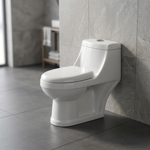 โถสุขภัณฑ์แบบตะวันตก รุ่น Dual Flush ทรงยาว - สุขภัณฑ์เซรามิกสีขาวทันสมัยแบบชิ้นเดียว - Product Image 4
