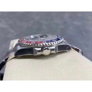 Montre mécanique étanche de super qualité, 41 mm, acier 904L, mouvement VS factory, montre Pepsi GMT rouge et bleue - Product Image 5