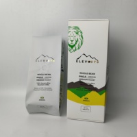 Fabrication de boîtes d'emballage pour café imprimées sur mesure, carton pliable en papier pour grains de café et café moulu
