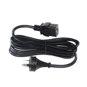 澳大利亚3针插头到IEC 60320 C19电源线AC电源引线电缆适用于服务器PDU