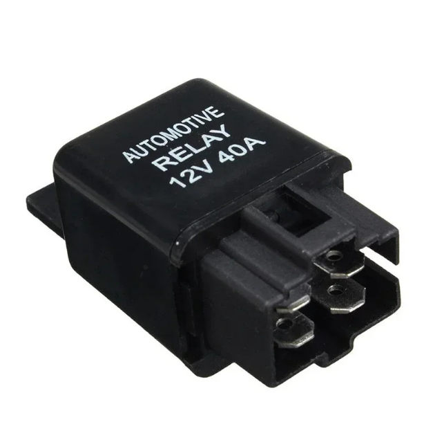 New Auto Car Relay 12V 40A 4 Pin Normally Open Contact Form Smooth Cover Type for Automobile Electronic Control Device
