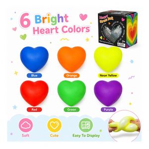 OEM Glow in Dark Maltose Heart Cube Stress Ball Soft Squeeze <b>Toy</b> Slow Rebound Sensory Fidget <b>Desk</b> Gift Distributor - Product Image 2