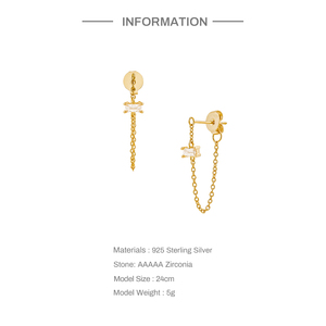 Pendientes de borla CANNER para mujer, estilo mariposa, circonita roja, aretes grandes de seda con cuentas, cadena larga, borlas con flecos - Product Image 3