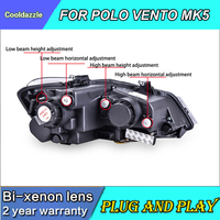 2 Stück für VOLKSWAGEN Polo MK5 Vento Cross Polo LED-Scheinwerfer 2011-2016 Scheinwerfer-Baugruppe HID-Kit
