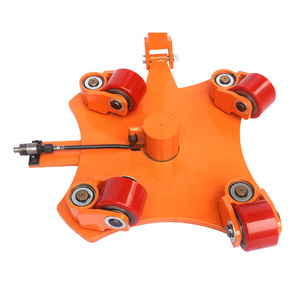 Chariot de levage hydraulique léger et portable avec roulettes pivotantes en PU, chariot à roulettes, chariot industriel pour déplacement de machines - Product Image 4