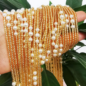 Hilo de algodón usado, cuentas de arroz de cristal inelásticas de colores, cintura, vientre, africano - Product Image 2