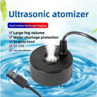Ventilateur USB 5V avec brumisateur et LED pour climatisation, décoration intérieure, machine à brouillard d'eau, lumières colorées, pulvérisation paysagère