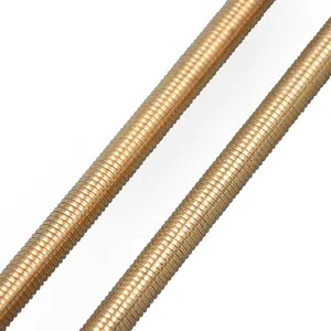 High tensile brass metric zinc plated nickel double end full thread studs bolts threaded rods