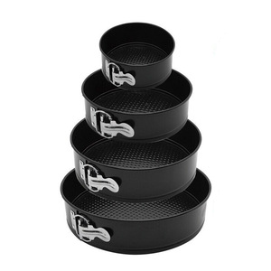 Venta al por mayor de moldes para tartas antiadherentes redondos de acero al carbono de 4-10 pulgadas moldes para tartas de queso con <span class=keywords><strong>molde</strong></span> para Tartas con fondo extraíble - Product Image 1