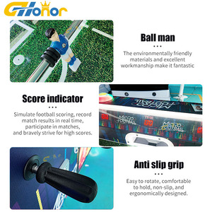 Mesa de Futbolín Interactiva que Funciona con Monedas, Máquina de Juego <span class=keywords><strong>Arcade</strong></span> con Indicador Electrónico de Puntuación para Centros de Juego y Bares - Product Image 4