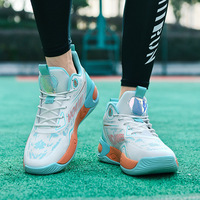 Chaussures de basket-ball en maille respirante pour hommes, baskets à coussin d'air, antidérapantes, résistantes à l'usure, pour entraînement et compétition en plein air