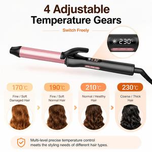 Torlin Commercial Nouveau Design Coréen <span class=keywords><strong>Paris</strong></span> 450 ℉   Fer à boucler électrique 230 mm 32 mm pour grandes boucles, convient à tous les types de cheveux - Product Image 3