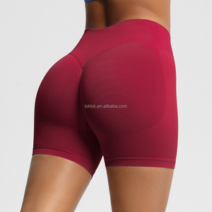 Pantalons de yoga taille haute pour femmes Spandex/Nylon Séchage rapide Respirant Léger Scrunch Butt Évacuation de la transpiration Extensible dans les quatre sens - Product Image 1