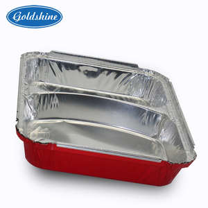 Có thể tái chế hai compartmental thuôn dài Takeaway vuông Aluminum foil container - Product Image 6