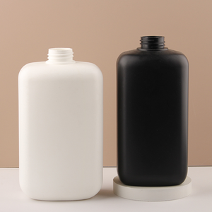 Ensemble de bouteilles de soins de la peau personnalisées vides bouteilles de shampoing carrées de revitalisant pour cheveux bouteille de lavage cosmétique en plastique pour le visage et le corps avec <span class=keywords><strong>pompe</strong></span> à lotion - Product Image 1