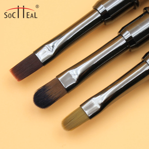 Derniers outils de <span class=keywords><strong>manucure</strong></span> en nylon de qualité supérieure, bois de santal, stylo à ongles à double extrémité, vernis ovale/plat en gel, pinceaux pour nail art - Product Image 6