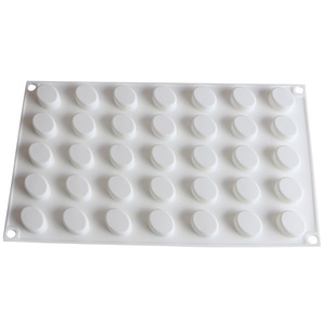 Mini Cylindrical Silicone Mousse Mold 35 Cavities 29.2x17cm White Baking Chocolate Cake Mold DIY Dessert Tool - Product Image 3