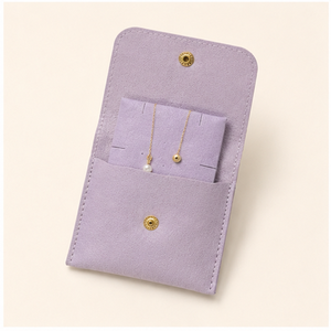 PU Leather <b>Envelope</b> Jewelry Bag with Secure Closure for Small <b>Gift</b> Packaging - Product Image 3