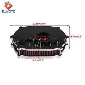 ชุดอุปกรณ์ดักอากาศโครเมียมสีดำสำหรับ Harley <span class=keywords><strong>Road</strong></span> <span class=keywords><strong>King</strong></span> 2017-2023 Softail Low Rider <span class=keywords><strong>2018</strong></span>+ ชุดระบายอากาศใต้เครื่องยนต์แบบซ่อน - Product Image 5