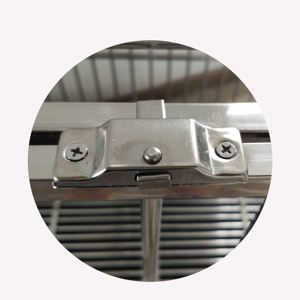 Hot Sale <strong>Mobile</strong> Metal <strong>Kennel</strong> Mesh Folding Stainless Steel Pet <strong>Dog</strong> Animal Cage - Product Image 5