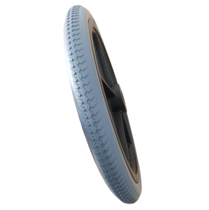 <span class=keywords><strong>Prix</strong></span> usine 16x1 3/8 PU mousse <span class=keywords><strong>roue</strong></span> rayons en plastique roulement à billes plat gratuit fauteuil roulant remplacement jante nouveau pour entrepôt - Product Image 2