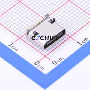 TYPE-C-31-M-08A USB Connector SMD Connector ( Connector Type: Type-C )( Gender: Female )( Mounting Type: Horizontal Mount ) - Product Image 1