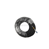 Cordon de brassage fibre optique blindé FIBERVISION 2 fibres FTTH avec connecteurs LC/UPC, blindage spiralé, OS2 5.0mm
