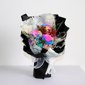 <span class=keywords><strong>Rose</strong></span> préservée fleurs éternelles vraies fleurs séchées éternelles emballage de fenêtre bouquet de mariée - Product Image 5