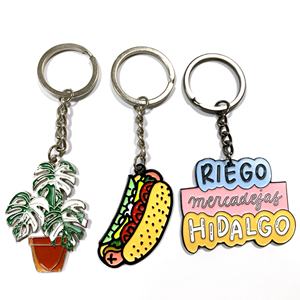 Llaveros de Metal Personalizados Populares al por Mayor, Adornos Colgantes, Llaveros de Esmalte Blando y Duro, Regalos - Product Image 1