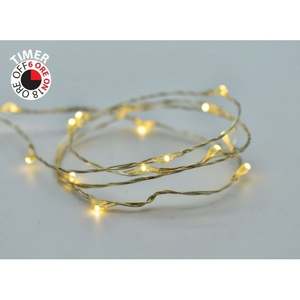 600 luces navideñas LED nano, blanco cálido, fijas con transformador, 30+5 metros - Product Image 1