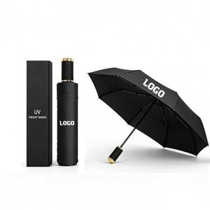 8K Strong <b>Windproof</b> Folding Custom <b>Umbrella</b> With Logo - Product Image 1