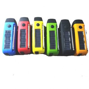 Radio météo solaire d'urgence <span class=keywords><strong>à</strong></span> <span class=keywords><strong>manivelle</strong></span>, portable en plastique, AM/FM, <span class=keywords><strong>chargeur</strong></span> de téléphone <span class=keywords><strong>USB</strong></span>, batterie externe 1200 mAh - Product Image 2