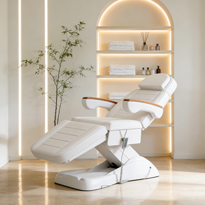 Camilla <span class=keywords><strong>de</strong></span> Masaje y Cama <span class=keywords><strong>de</strong></span> Belleza Blanca para Salón <span class=keywords><strong>de</strong></span> Belleza, Moderna, con 3 Motores Eléctricos Ajustables, para Terapia, Pestañas y Tratamientos Faciales, <span class=keywords><strong>Precio</strong></span> al por Mayor - Product Image 2