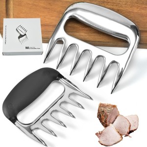Nouvelle conception de séparateur de viande en acier inoxydable, fourchette à dinde, séparateur de viande de porc, de bœuf et de poulet, griffes à viande pour <span class=keywords><strong>barbecue</strong></span> en plein air, vente chaude sur <span class=keywords><strong>Amazon</strong></span> - Product Image 3