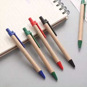 Bolígrafos Ecológicos de Papel Reciclado con Logotipo Personalizado, Tinta Azul y Negra, Impresión Serigráfica, para Uso Promocional Económico - Product Image 3