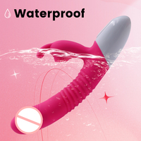 Vibromasseur Lapin en Silicone avec Modes de Chauffage et de Succion, Stimulateur Clitoridien et Point G, Jouet Sexuel Adulte pour le Plaisir Féminin, Masturbateur