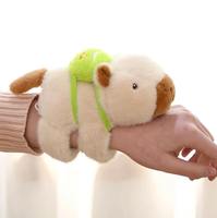 Usine En Gros Mignon Doux Animal Slap Bracelet Capybara En Peluche Animal Main Clap Snap Wrap Capybara En Peluche Snap Ring