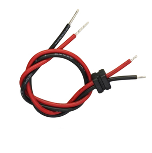 Üreticiye Özel 1007 Kırmızı-Siyah PVC 22AWG Kalaylı Bakır 2 Çekirdekli Kablo Uçlu Konnektör Kablo Demeti - Product Image 3